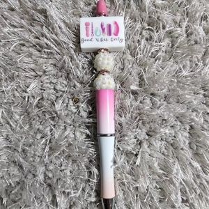 Good vibes only beaded pen